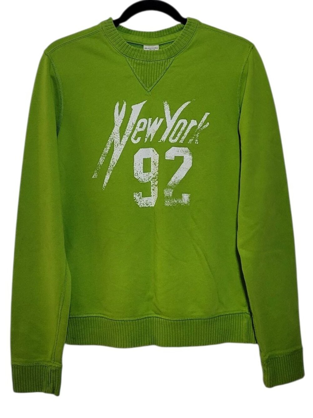 Abercrombie & Fitch Lime Green New York 92 Graphic Sweatshirt Medium Streetwear